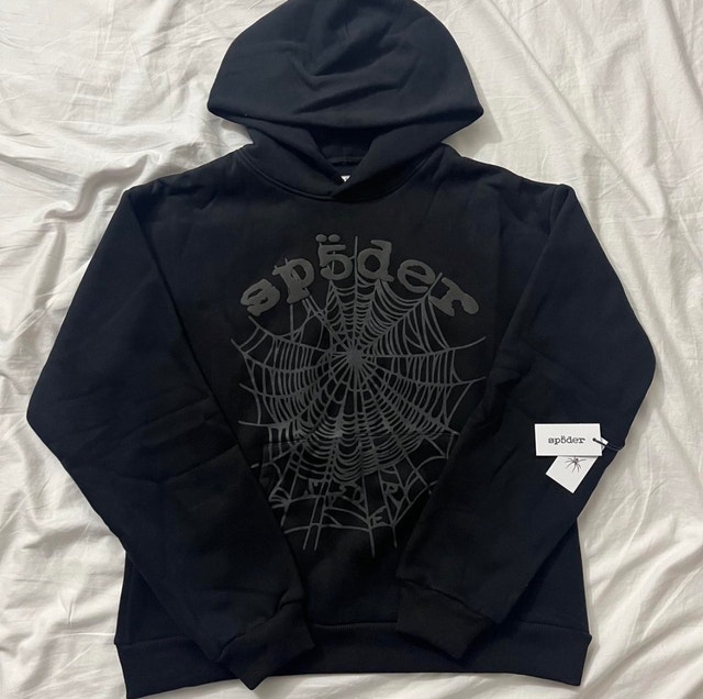 All black spider hoodie