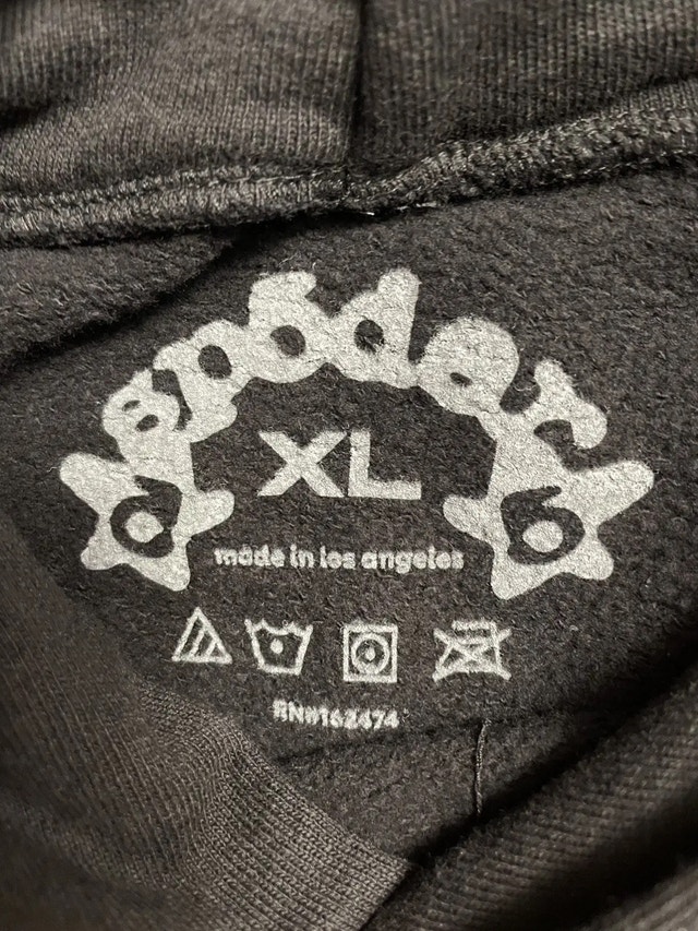All black spider hoodie - photo 2