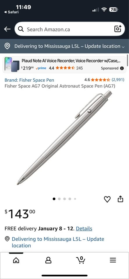 Fisher Space Astronaut Pen - Made in USA - photo 5