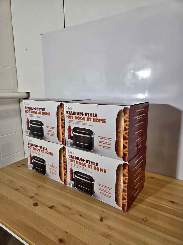 Hot Dog Steamer with Bun Warmer 24 Capacity, New