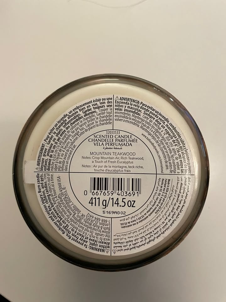 Bath & Body Works Mountain Teakwood Candle (411g) - photo 2
