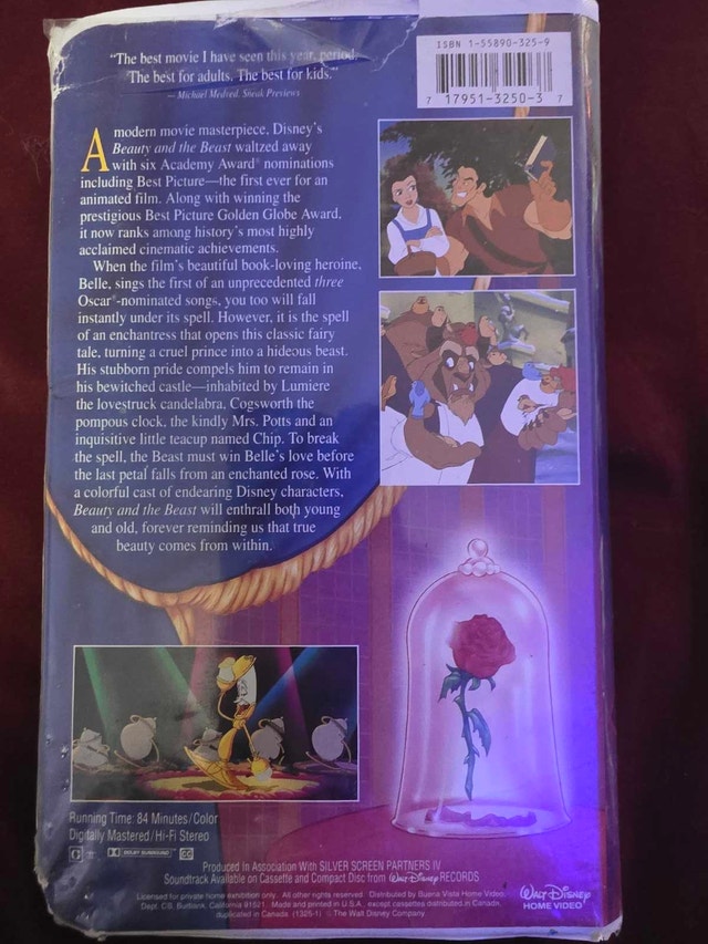 Walt Disney's Beauty and the Beast Black Diamond VHS - photo 2