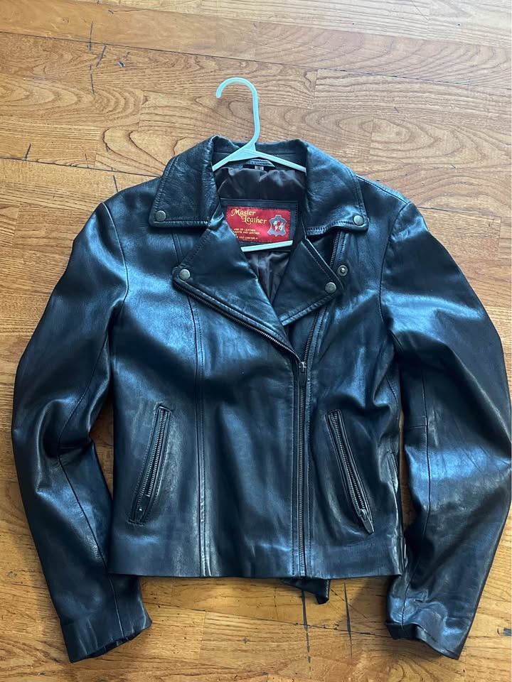 Master Leather Black Moto Jacket M - photo 2