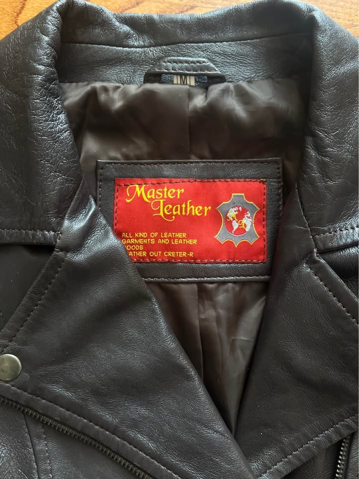 Master Leather Black Moto Jacket M - photo 4