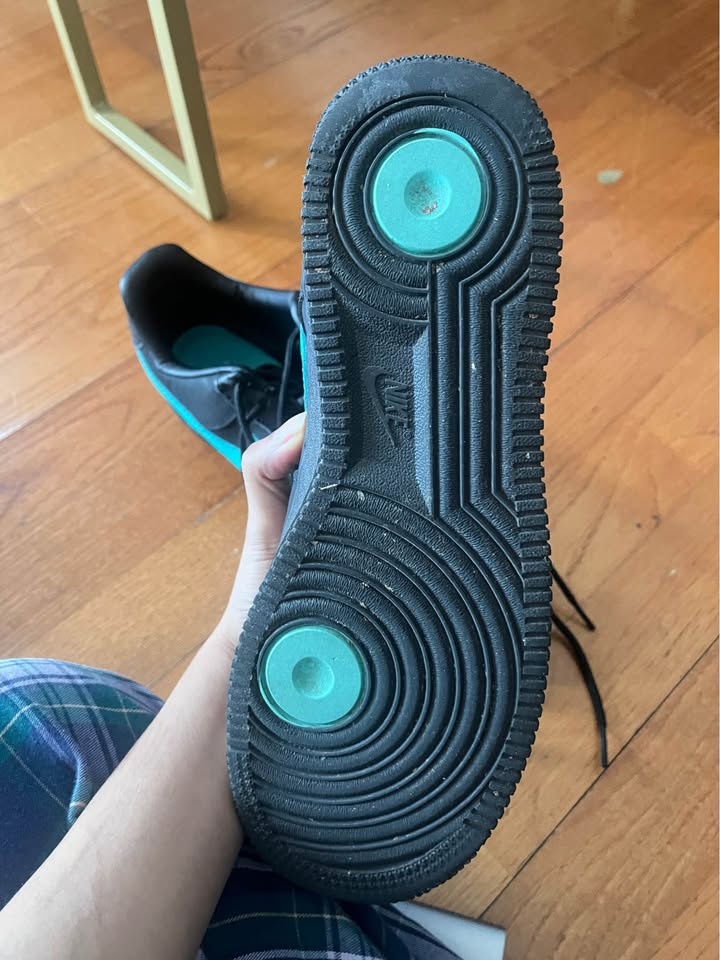 Black & Teal Nike Air Force 1 Style Sneakers – Tiffany Inspired - photo 4