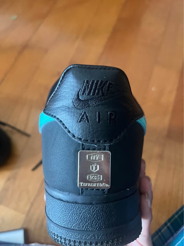 Black & Teal Nike Air Force 1 Style Sneakers – Tiffany Inspired - photo 5