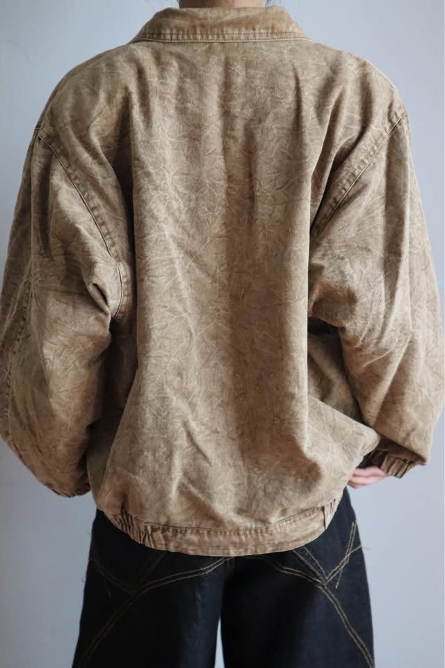 Faded Brown Floral Embroidered Jacket - photo 4