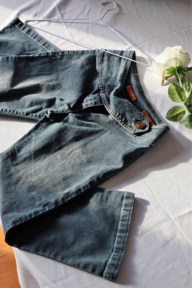 Black by Sky Dark Blue Studded Denim Jeans