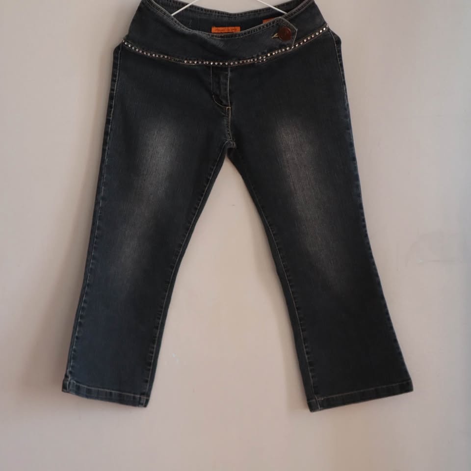 Black by Sky Dark Blue Studded Denim Jeans - photo 2