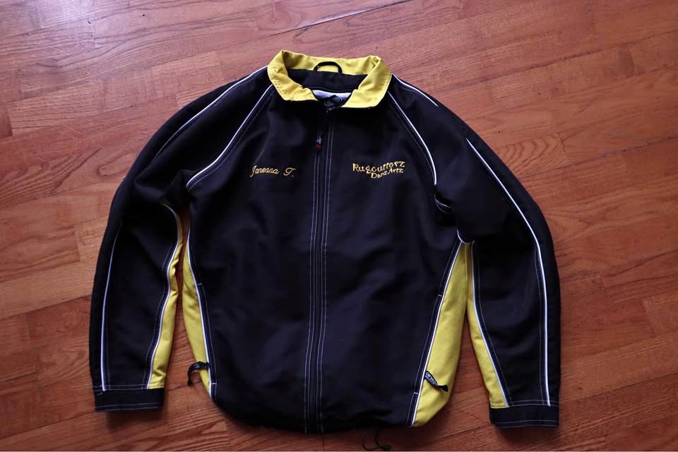 Canada Sportswear Black Yellow Track Jacket Small
