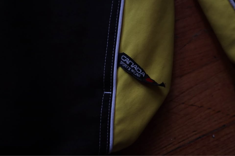 Canada Sportswear Black Yellow Track Jacket Small - photo 5