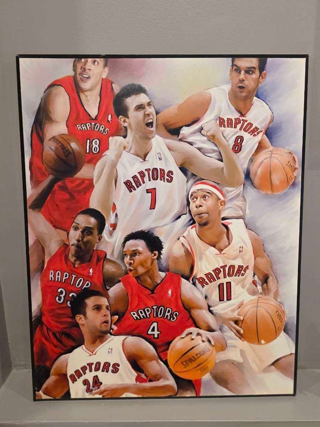 Toronto Raptors Wooden Picture