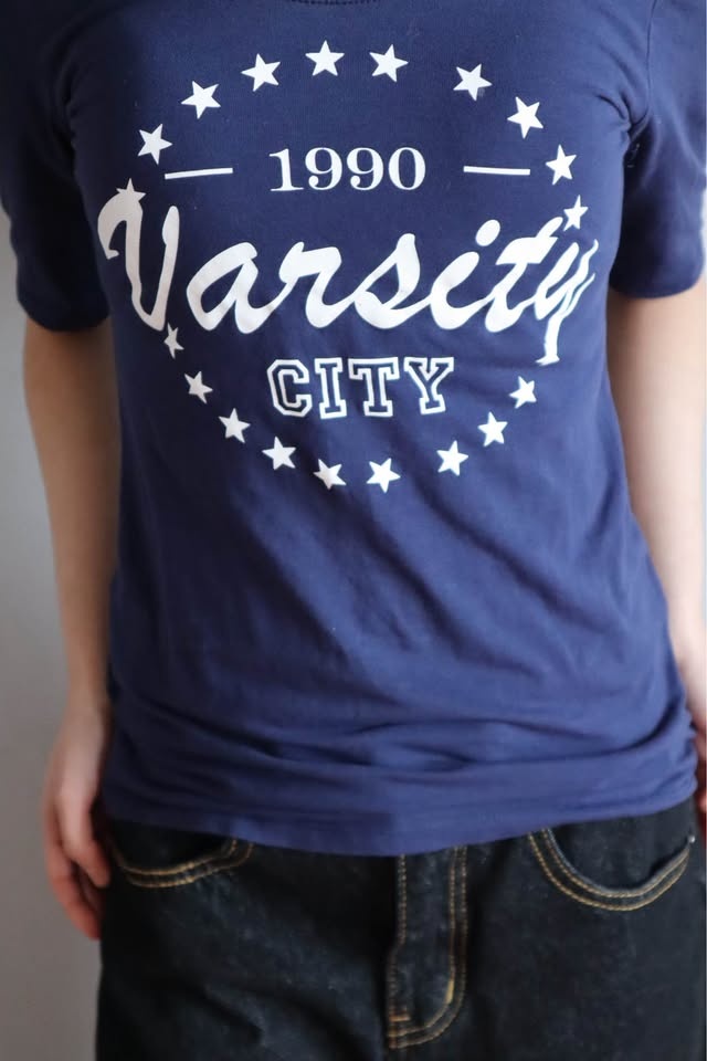 Navy Blue Varsity City T-Shirt Elbow Sleeve - photo 5