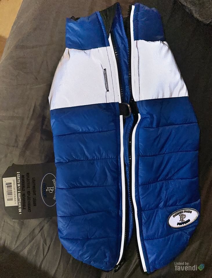 BNWT 2 Coats in 1 Pawsh Pads Puppies Reversible Dog Coat - photo 5