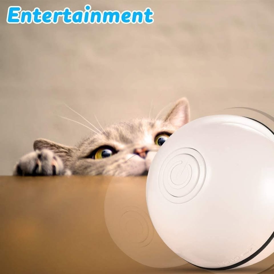 Interactive Rolling Cat Toy Ball - photo 3