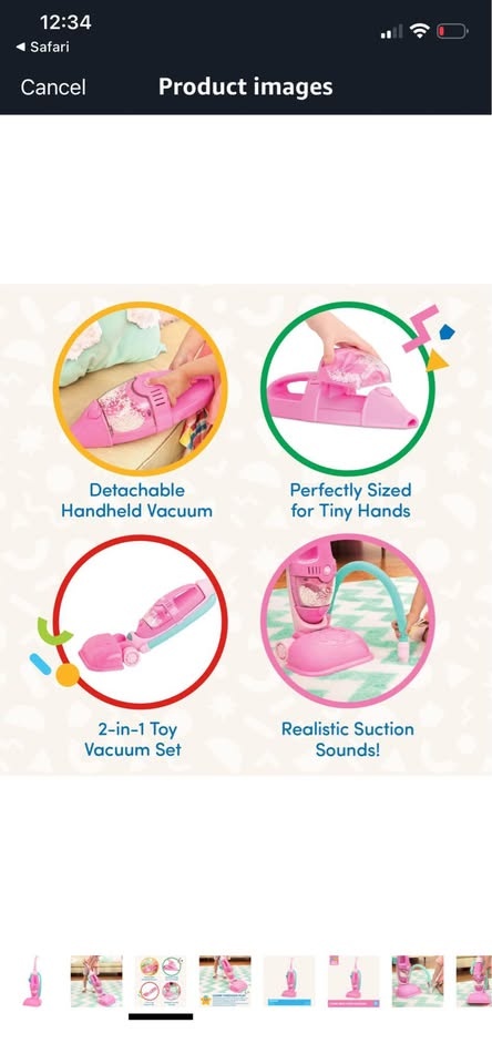 Battat kids vacuum pink - photo 5