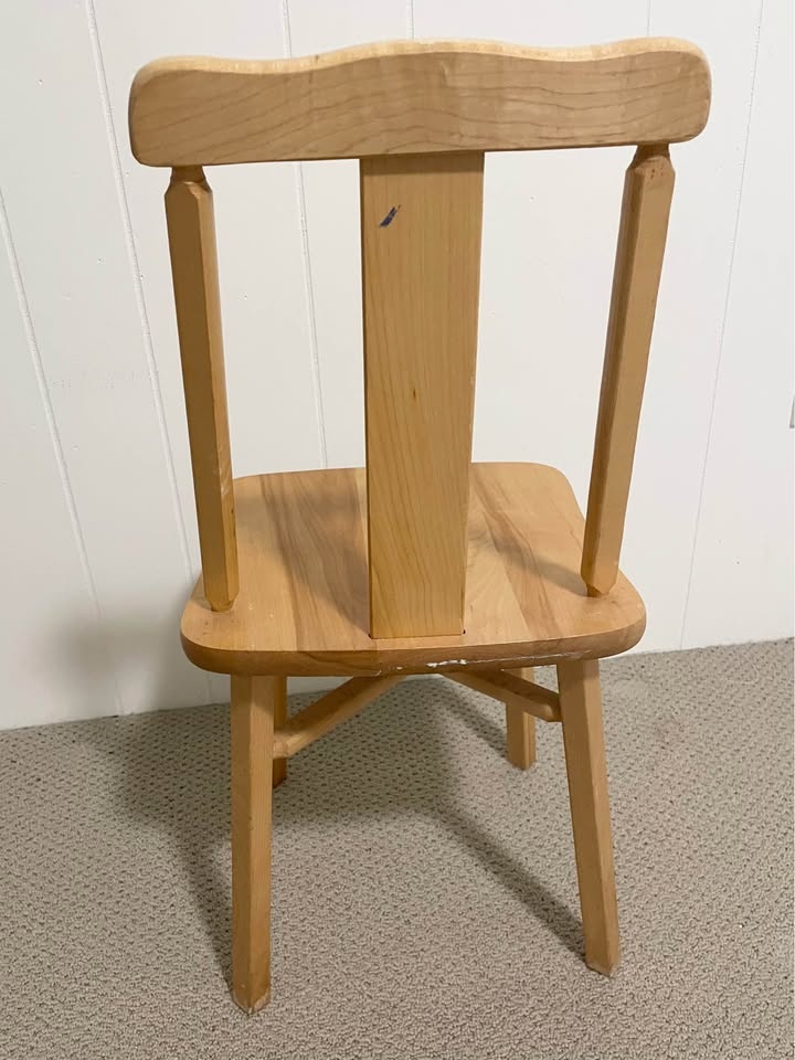Vintage Solid Wood Kids Chair - photo 2