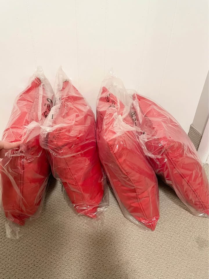 Outdoor cushions - set of 4 red - photo 2