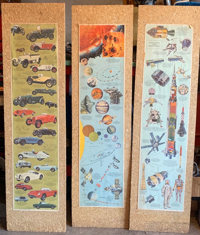 1960s Vintage Educational Charts (Set of 3)