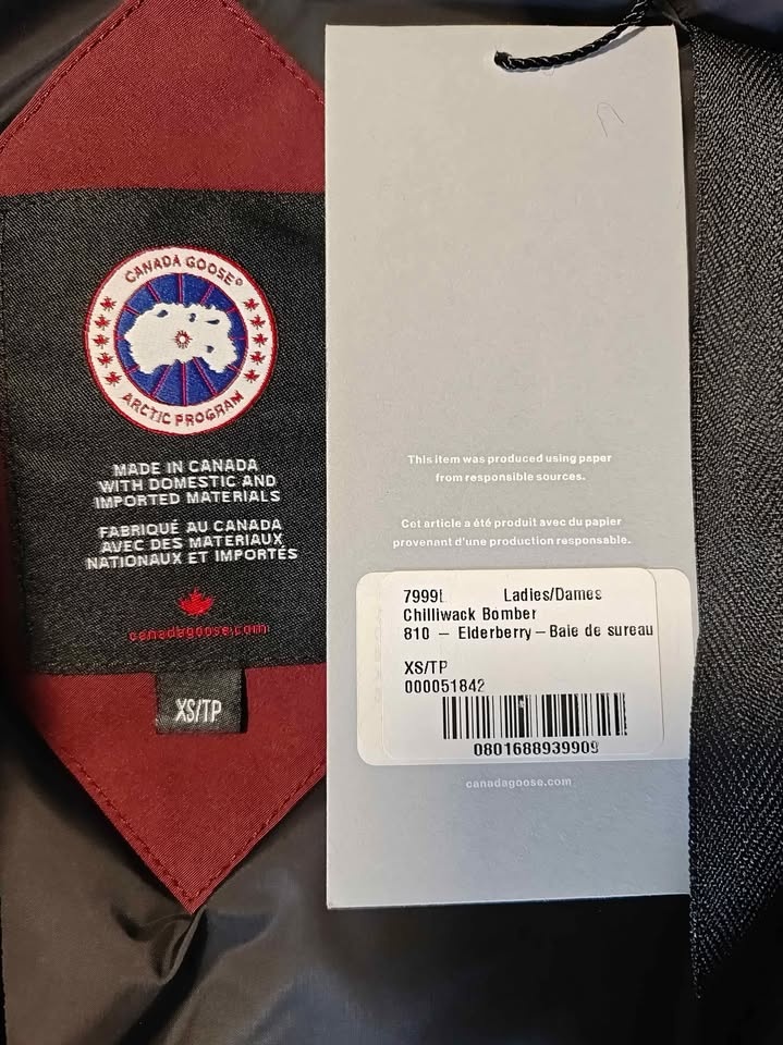 Brand New Canada Goose Chilliwack Bomber Ladies XS - photo 2