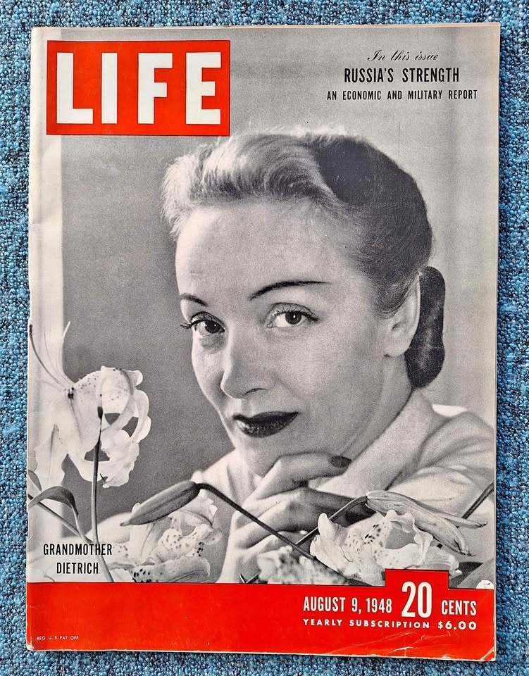 LIFE Magazine August 9, 1948 Marlene Dietrich Russia's Strength