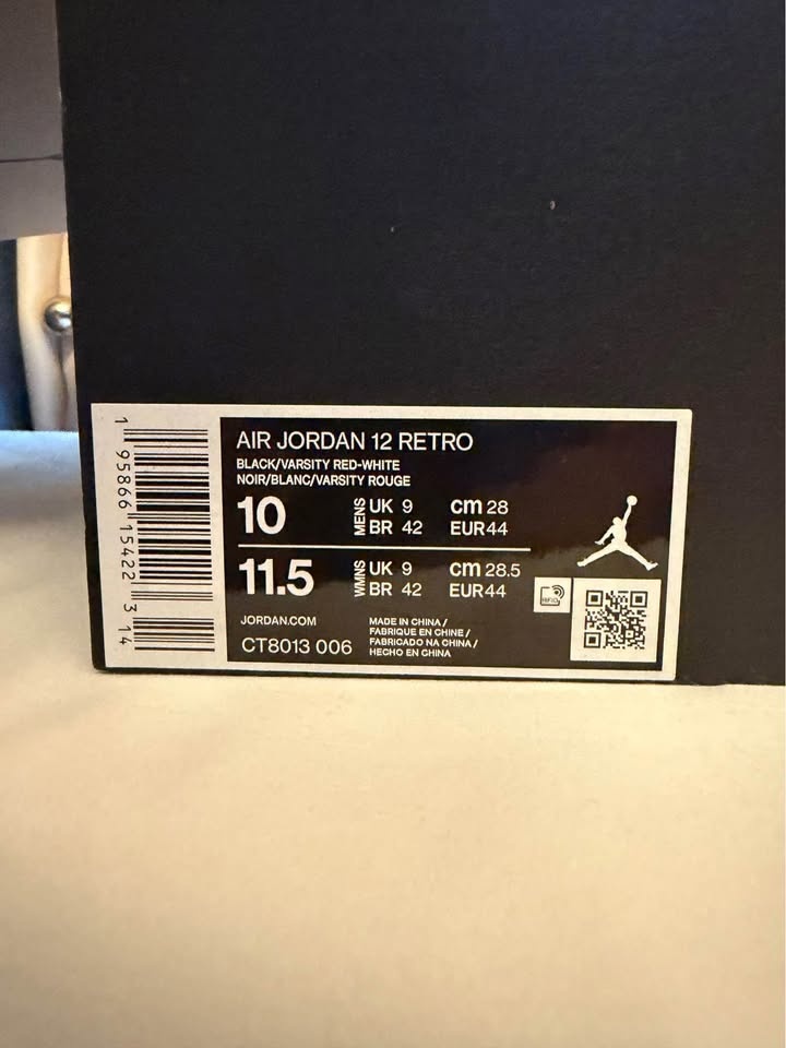 Brand New Jordan 12 Playoffs Size 10 - photo 2