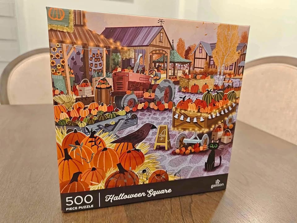 Galison Puzzle Halloween Square 500 Pieces