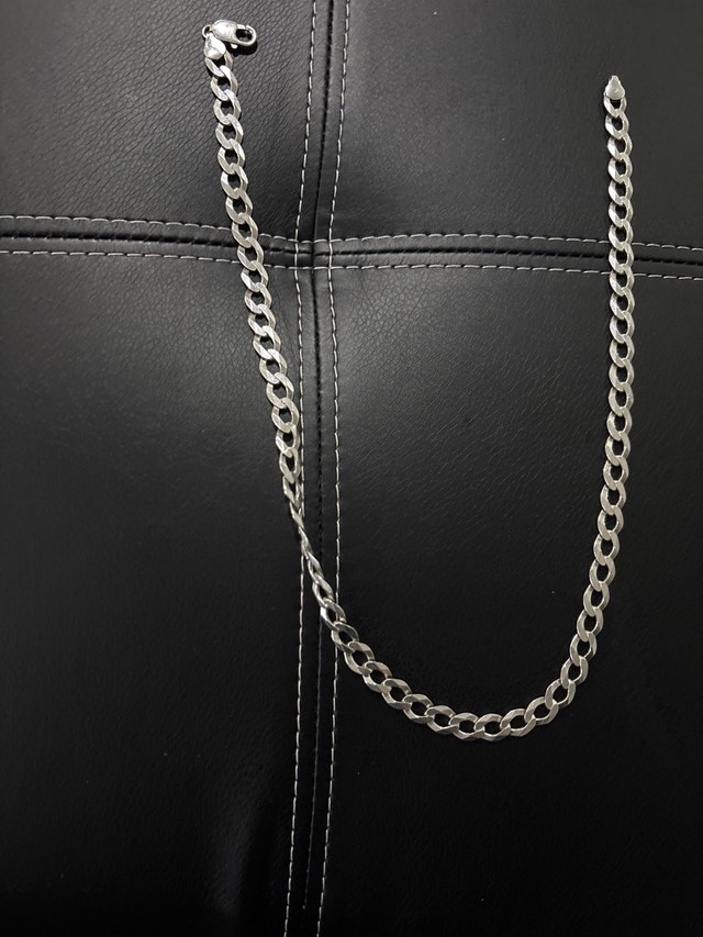 silver necklace