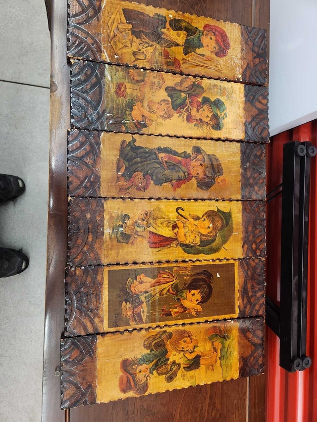 Vintage Children Wall Art Panels