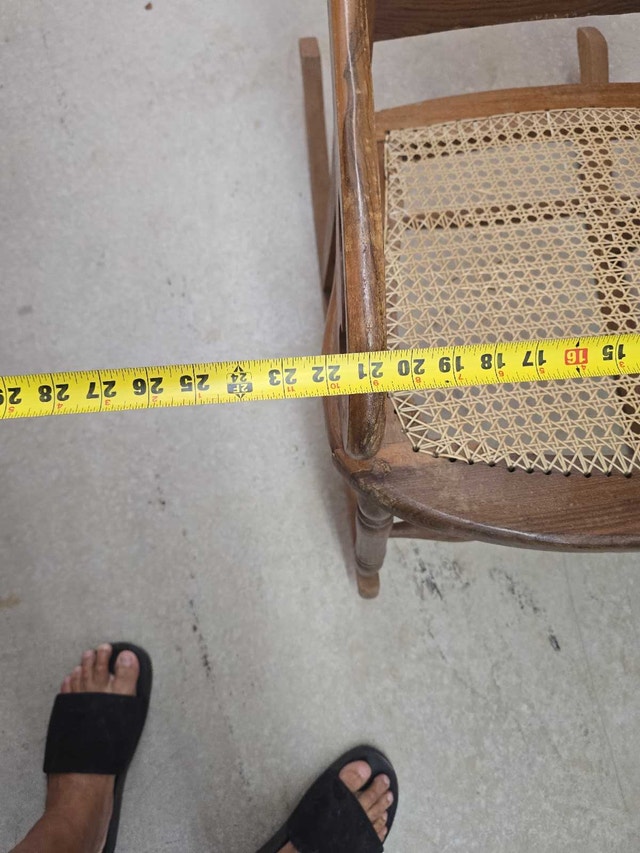 Vintage Rocking Chair - Woven Seat & Back - photo 2