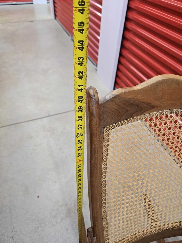 Vintage Rocking Chair - Woven Seat & Back - photo 3