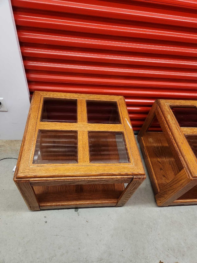 Glass Top End Tables