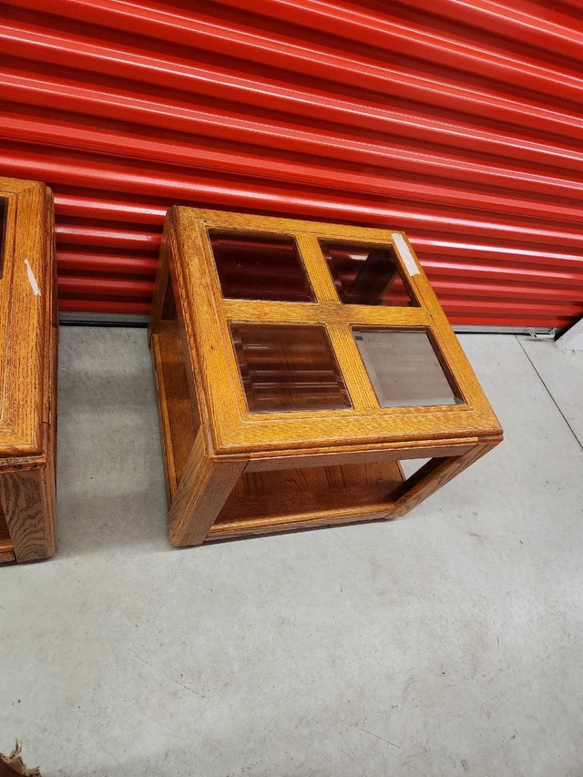 Glass Top End Tables - photo 2