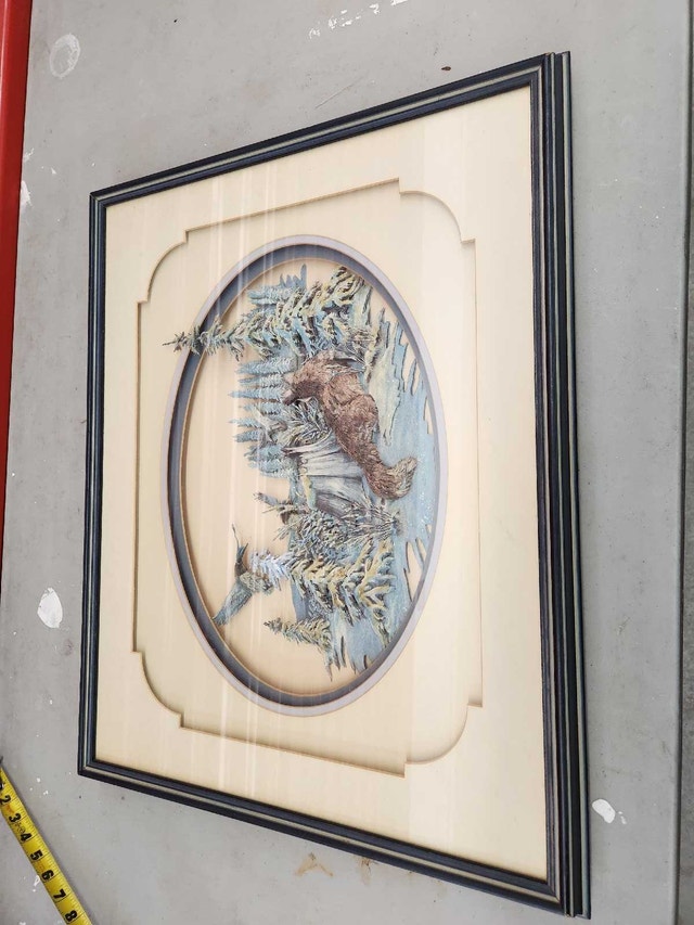Carlson Framed Art - Wildlife Forest Scene - photo 3
