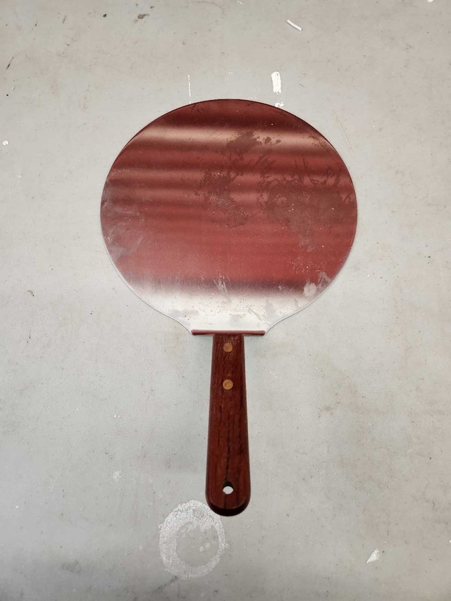 Used Pizza Peel with Wooden Handle