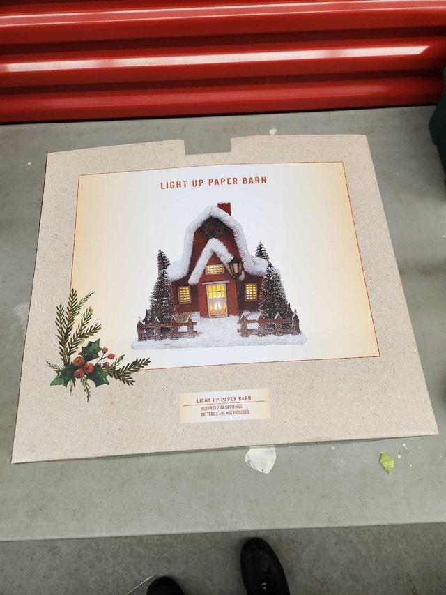 Light Up Paper Barn