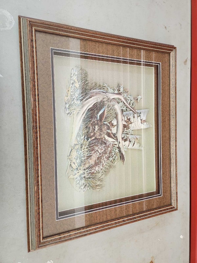 Fawn Print - Framed Woodland Scene Art