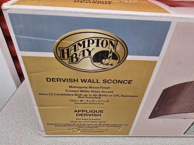 Hampton Bay Dervish Wall Sconce - New (5 Available)