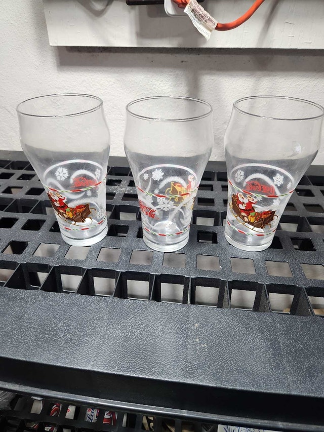 Coca-Cola Santa Glasses