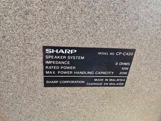 Sharp Speakers CP-C420 - 10W, 8 Ohms - photo 2