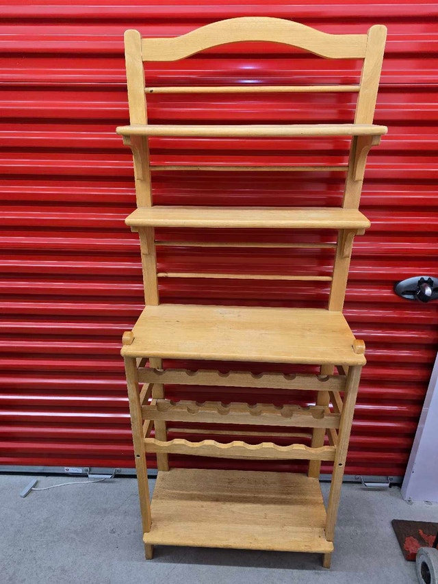 Solid Wood Wine Rack with Table