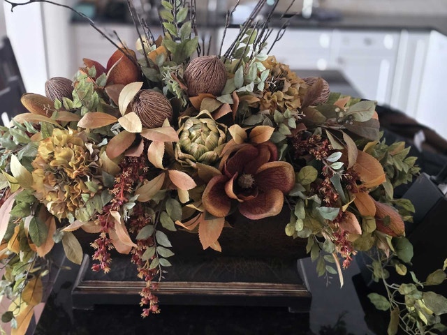 Artificial Floral Arrangement - Magnolias & Hydrangeas