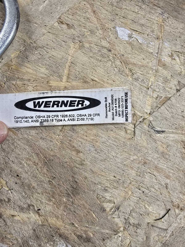 Werner Anchor Bolt - photo 2