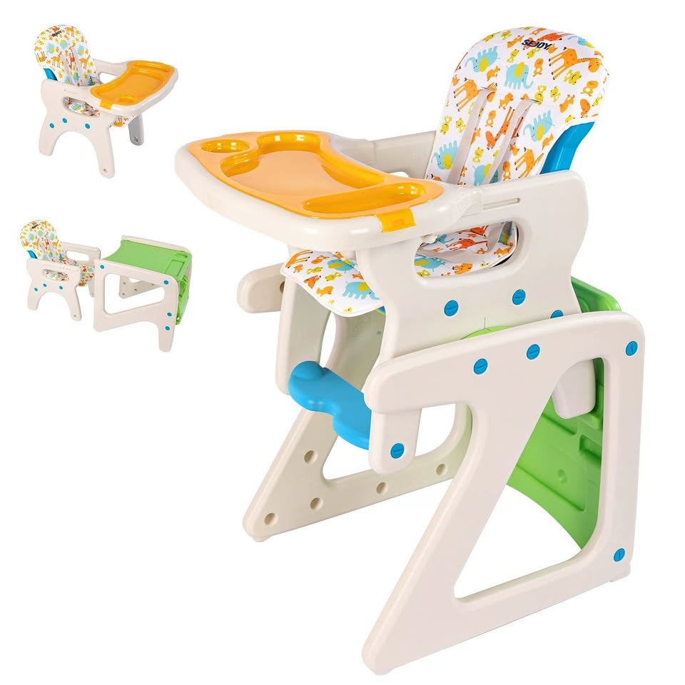 Brand new Green & Pink Sejoy 3-in-1 Baby High Chair