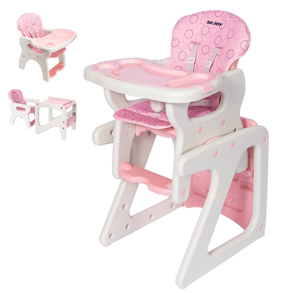Brand new Green & Pink Sejoy 3-in-1 Baby High Chair - photo 2
