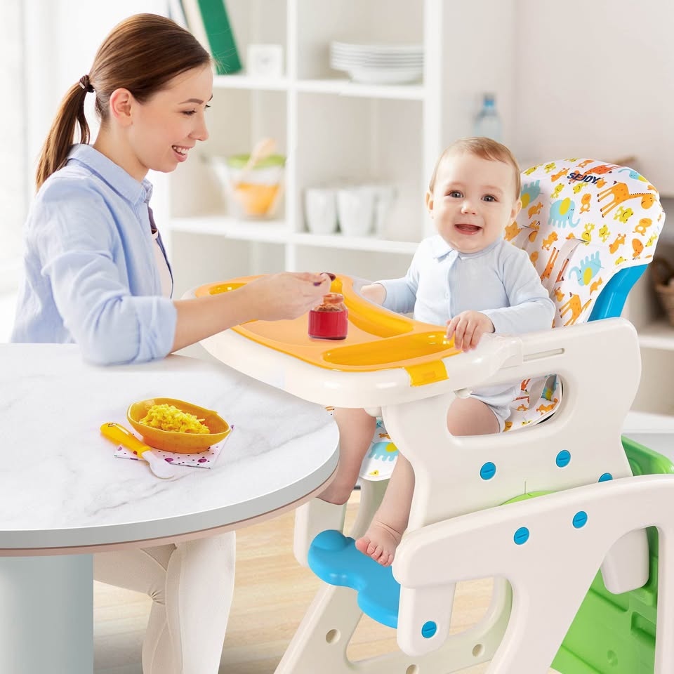 Brand new Green & Pink Sejoy 3-in-1 Baby High Chair - photo 5