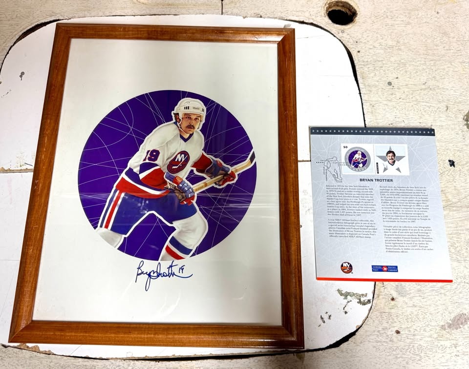 Bryan Trottier Signed Canada Post NHL Lithograph 16x11 - photo 4