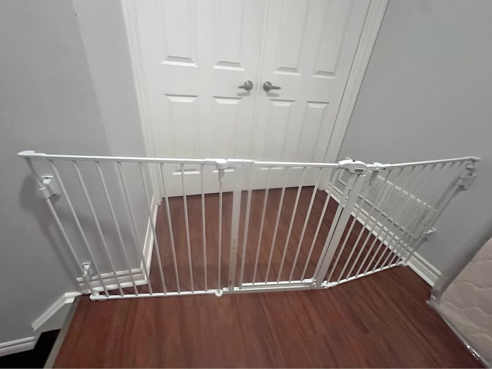 Regalo Baby Safety Gate - White, 72" W x 29" H