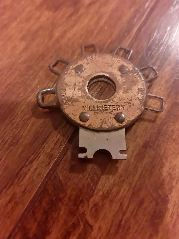 Vintage spark plug gap tool thumbnail