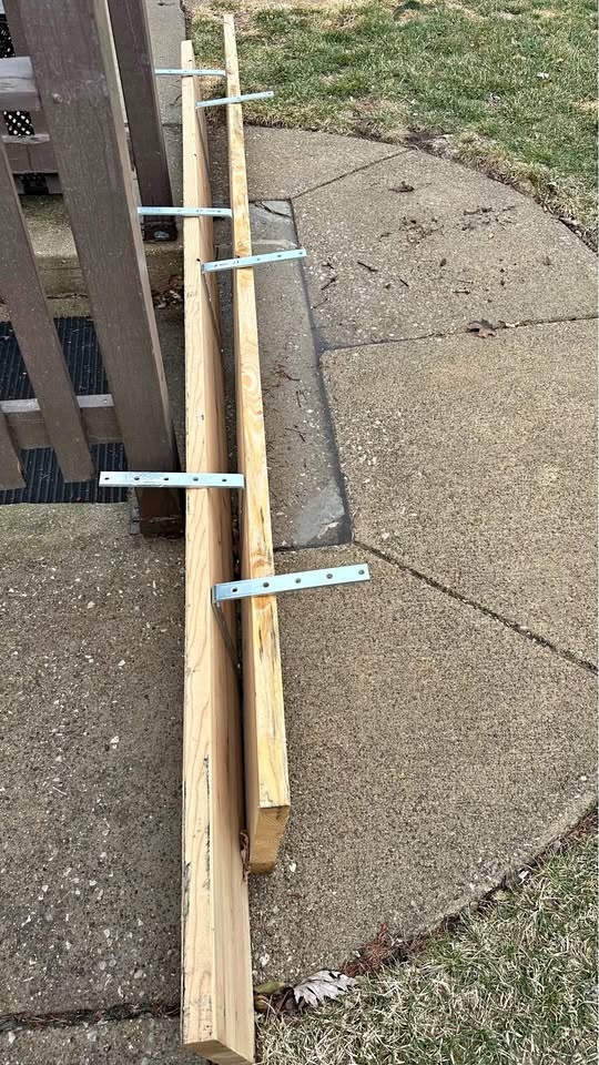 Heavy Duty Garage Shelving – 2x10 Wood Shelves w/ Steel Brackets